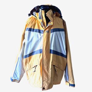 VINTAGE Helly Hansen Helly Tech Sailing Ski Jacket Mens Size Large Yellow